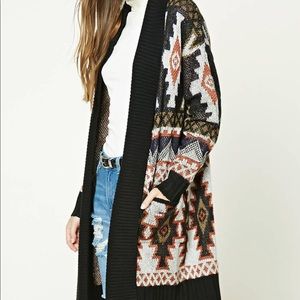 Forever 21 southwestern pattern cardigan